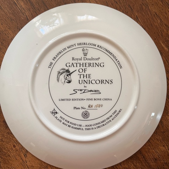 Vintage Royal Doulton “Gathering of the Unicorns” $40 - Picture 2 of 4